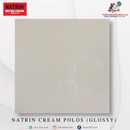Granit Lantai Natrin 60x60 Cream Polos Glossy Flat KIlap