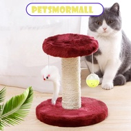 Petsmormall Double Layer Double Drop Ball Mouse Plush Cat Climbing Frame Pet Sisal Cat Scratching Board Post Cat Tree