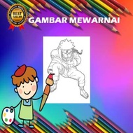 Gambar Sketsa Mewarnai / Naruto / Part 1 / Gambar Mewarnai A5