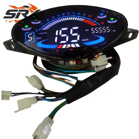 For Honda Biz100 Biz 100 C100 Motorcycle RPM Speedometer Biz100 Digital LED Panel For Keller Crono C
