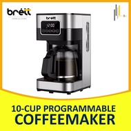 Brett Coffeemaker, Coffee Maker Machine, 10Cups Programmable Coffee Maker with Glass Carafe, Coffeemaker on Sale, Baumann Coffee