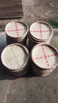 piring bambu ukuran kecil | nampan bambu mini | tampah bambu kecil | nyiru kecil
