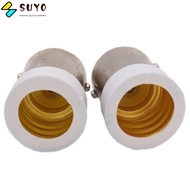 SUYO Lamp Holder, Socket Adapter Converter Halogen Light Base, Durable E15D to E14 B15 to E12 Screw Bulb LED Light Bulb Holder Home