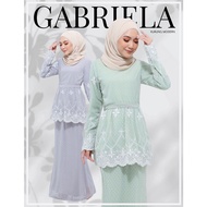 770 / P770 GABRIELA PEPLUM KURUNG LACE