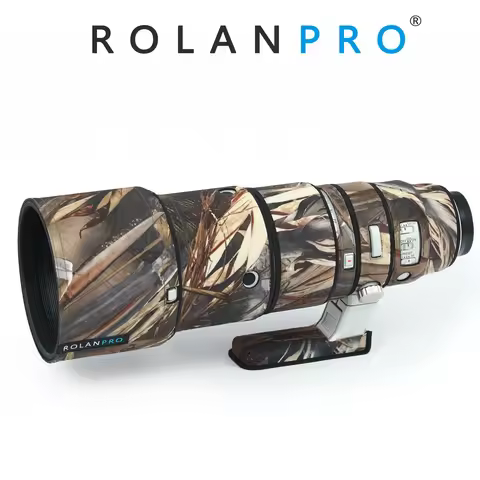 ROLANPRO Waterproof Lens Coat for FUJI FUJINON XF 500mm F5.6R LM OIS WR Camouflage Lens Cover Guns C