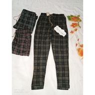 Women's baggy pants women's checkered baggy pants