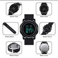 5atm Waterproof SKMEI Men Digital Stopwatch Date Alarm Countdown Wristwatch