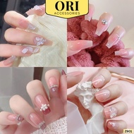 Nail Box Fake Nails with Rhinestones and Charms 3D Cute Fashion Fake Nails ORI ACCESSORIES Z901