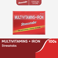 Stresstabs Multivitamins + Iron 100s Fights Stress, Restores Mental Focus; Maintains Healthy Skin