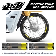 12 Pcs Stiker Velg Motor ASTREA Grand Prima Bulus Legenda Sabit List Pelk Rims Roda Sepeda Motor Bah