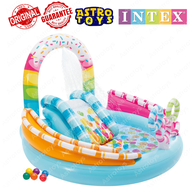 Intex Kolam Renang Anak Perosotan Semprotan Air Candy Fun Play Center / Playground Tema Permen