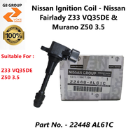 Nissan Ignition Coil - Nissan Fairlady Z33 VQ35DE & Murano Z50 3.5 ( 22448 AL61C )