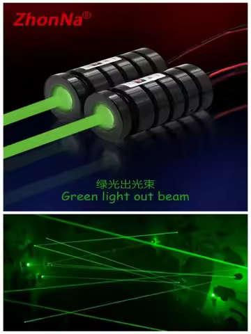 Green Laser Module for Escape Room Games,532nm 50mw Dual chip large-area receiver, sound and light a