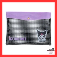 Sanrio Clear Flat Case - A5 Size, PVC & Laminated Cotton, Age 3 and Up