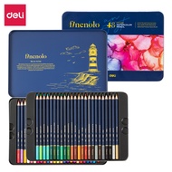 Deli Finenolo Water-Soluble Colour Pencil Lead Pensel Watercolour Pensel Warna (24/36/48/72 color)