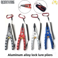 GESH1VX65 Fish Controller, with Lock Sea Fishing 7.3 Inch Lure Pliers, Aluminum Alloy Side Cutters T