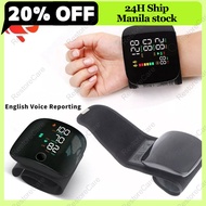 RestoreCare Wrist Style Rechargeable Digital Blood Pressure Monitor With Big LCD Display Voice