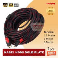 Tq (1 PC) HDMI Cable Version 1.4 Gold Plate HDMI 1.5 Meters / 3 Meters / 5 Meters HDMI Cable Network Cable Ultra HD 1080p 3D High Speed with Ethernet HEC ARC HDMI Cable Net Cable