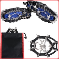 WININ Ice Shoes Winter 24-Teeth Anti-Skid Mountaineering Spike Grip Boots Chain