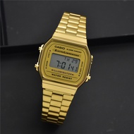 Casio Small Gold Watch Silver Watch Fashion Trend Waterproof Unisex Couple Watch Male A168WG-9W/A168