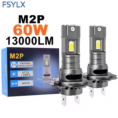 M2P 60W 13000LM Auto LED Headlights Bulb H7 H11 Fog Lamp 9005 HB3 H1 9006 H4 Car Headlight Kit