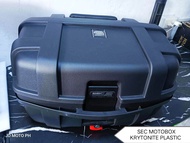 SEC MOTOBOX KRYTONITE 50L HARD PLASTIC TOP BOX with BACKREST AND FREEBIES