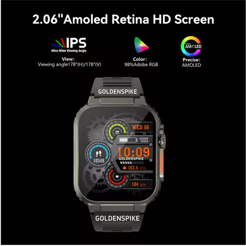 Microwear Ultra Ai3 Smart Watch S9 Ultra 180° Rotating Camera Google Play GPS WIFI Amoled HD Display