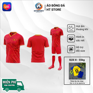 Quần Áo Bóng Đá - Bộ Đồ Đá Banh Trẻ Em Tuyển Việt Nam Đỏ 2025 Có Nhận In Tên Số Từ 8-55kg -In Tên Số
