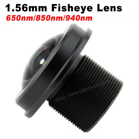 ELP 180 Degree Wide Angle Fisheye Lens 1.56mm 1/2.5" 5MP Full HD M12 Mount Lens with IR Filter for U