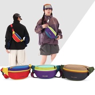 Sling Bag Bag Bag Dopamine Contrast Color Messenger Bag Unisex Running Olahraga