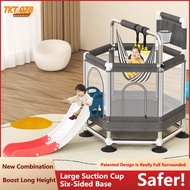 TKT Slide Trampoline Children's Home Use Baby Indoor Trampoline Children's Baby Trampoline Rubbing B