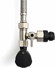 Shut-off Valve Adapter T-Piece 3/8 Inch Male Thread x Various Sizes x 3/8 Inch Nut Inch for Water Fi