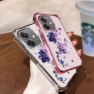 Suitable for OPPO A3 A3i A3X 5G 4G A5i A5 Pro Electroplated shockproof phone case with strap TPU sof