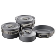 Naturehike 鋁合金露營廚具套鍋 COOKSET (CNK2450CF010) - 組合A | 適用4-7人 | 3L鍋+1.7L鍋+8吋煎鍋+0.8L水壺