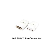 Heavy Duty 16A 3 Pin Plug And Socket Connector In 1 Set