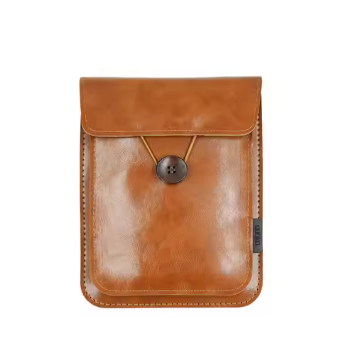 Double Layer PU Leather E-Book Bag 6-7 Inch Protective Cover Vintage Small Sleeve For Kindle Voyage 