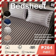 Bedsheet Satin Bedsheet Queen Size No lukot No Gusot Bedsheet Fully Garterized Plain Bed Sheet Only