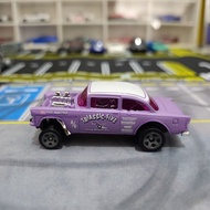 UNGU HOT WHEELS LOOSE 55 CHEVY BEL AIR GASSER PURPLE TRIASSIC FIVE
