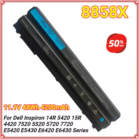 Fully New 8858X 48Wh Laptop Battery for Dell Inspiron 14R 5420 15R 4420 7520 5520 5720 7720 E5430 E5