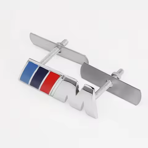 3D Car Front Grille Badge Emblem For BMW M Logo X1 X2 X3 X4 X5 X6 F48 G01 E84 E83 F39 F10 F30 G11 G0