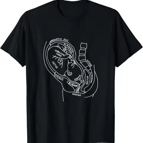 Pregnancy Anatomy Doula Midwife Mom Obstetrician Ob Gyn T Shirt
