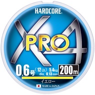 DUEL PE Line Fishing Line HARDCORE X4 PRO 【Line Fishing Line Fishing Tackle High Strength High Sensi