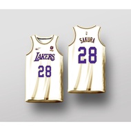 Outdoor sports lakers 88 YUNJIN  basketball  jersey (WHITE)