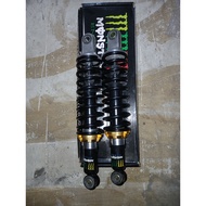 REAR ABSORBER MONSTER SIZE 310MM - BLACK / ORANGE