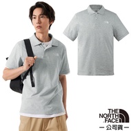 [The North Face The Face] Men's Cotton Blended Half-Open Short-Sleeved Sweatshirt POLO Shirt Sports 