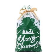 Christmas Gift Bag Gift Packaging Bag Drawstring Christmas Cross-Border pe Cartoon Drawstring Bag Sa
