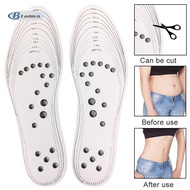 B-F 1 Pair Acupressure Slimming Insoles Foot Massager Magnetic Therapy Weight Loss Massage Insole