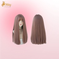 🔥[ Tặng Lưới ]-Tóc Giả Nữ Nguyên Đầu Thẳng Dài A09 – Tóc Cả Đầu Mềm Mượt Phong Cách Hàn Quốc Đội Là 