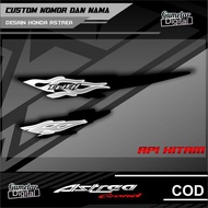 STRIPPING SIMPEL HONDA ASTREA API HOT WHEELS CUSTOM NAMA SUDAH DI CUTTING TINGGAL TEMPEL