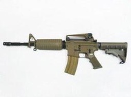 【BS靶心生存遊戲】沙色黃銅管版 WE M4A1 全金屬CO2氣動槍(仿真可動槍機，有後座力)